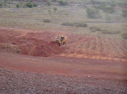 D9T Harvesting Top Soil 